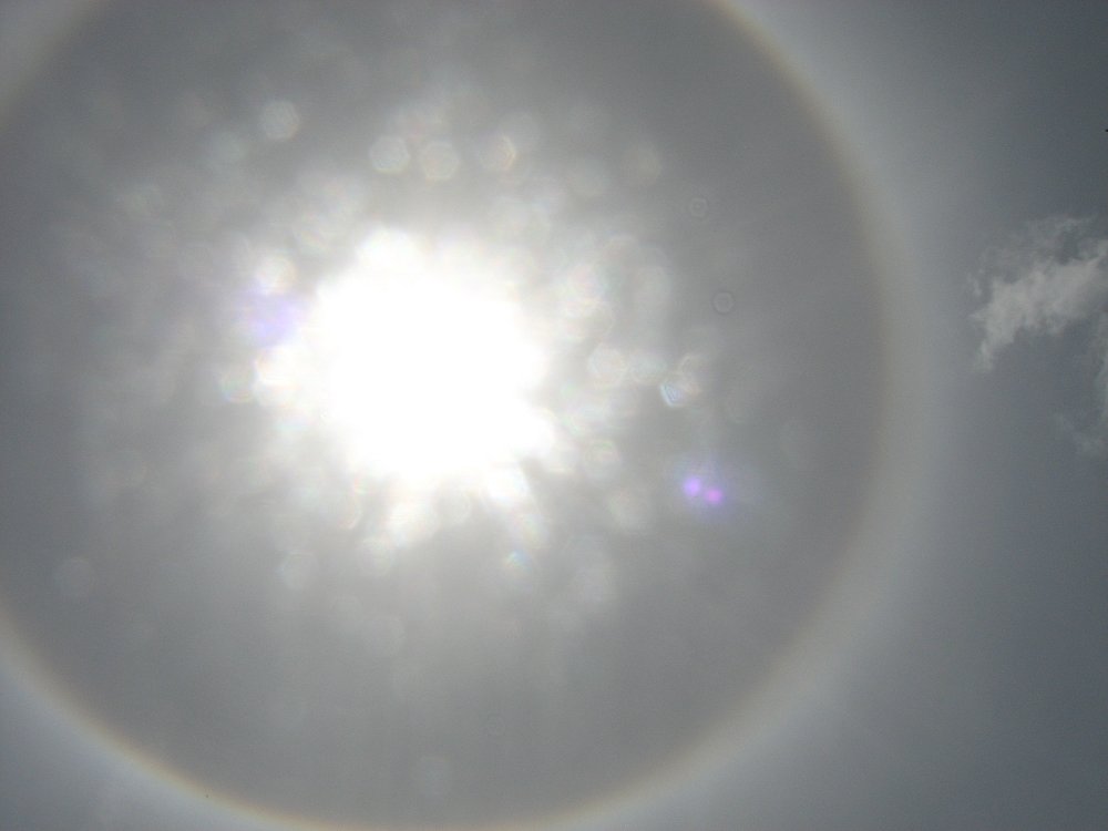 complete inner ring around the sun