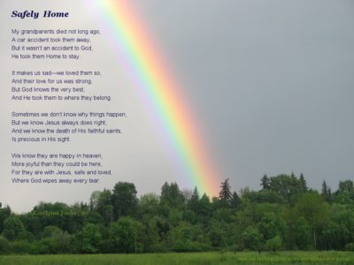 Safely Home, a granddaughter's poem